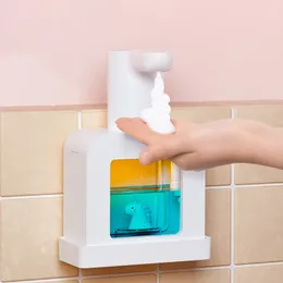 Liquid Soap Dispenser Cartoon Cute Pet Foam USB Charging 400ml Machine Wall Mounted Touchless Sensor For El Wash Basin