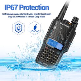 Baofeng UV-9R Plus V2 10W IP68 Waterproof Walkie Talkie Dual Band 16KM Long Range Portable CB Hunting Ham Radio UV9R Plus