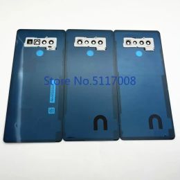 With Camera Lens Glass for LG Stylo 6 K71 Q730 LMQ730 Battery Back Cover Housing Door Repair Parts