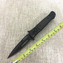 PRO SOG Folding blade Tactical knife carbon fiber handle Quick Open A07 A161 162 Camping hunting AUTO Pocket knife Survival knife 5372179