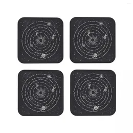Table Mats Outer Wilds Solar System Coasters Kitchen Placemats Waterproof Insulation Cup Coffee For Decor Home Tableware Pads Set Of 4