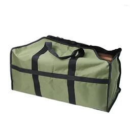 Storage Bags Outdoor Camping BBQ Party Bag Firewood Transport Oxford Cloth Hand-held Wooden Carrier