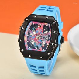 Wristwatches OEM Your Own Design Waterproof Quartz Watches Men Wrist Custom Colourful Watch Dial