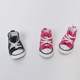 Dog Apparel Anti-skidding Denim Canvas Shoes Pet Waterproof Sneakers Booties For Dogs Socks Supplies Zapatos Para Perro