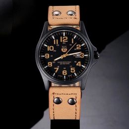 Men Watches Masculino Relogio Army Military Male Quartz Watch Leather Strap Casual Cool Men's Sport Wristwatch Saati Boys Clock