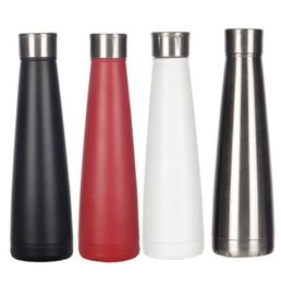 Stainless Steel Tumbler Coke Cups Vacuum Thermos Mugs Coffee Mug Portable Outdoor Sports Water Bottle With Lid Drinkware 450ML YL42787020