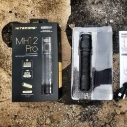 NITECORE MH12 Pro Power LED Flashlight 3300LM Lantern Emergency Rechargeable Tactical Torch Light with 21700 Battery for Camping