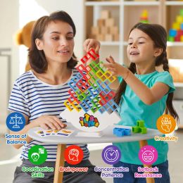 Stacking Block Toys Balance Stacking Board Game Intelligence Toys Puzzle Block Toys Family Gathering Children Block Games