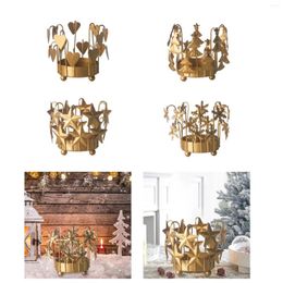 Candle Holders Christmas Iron Holder Stand Candelabra Candlestick For