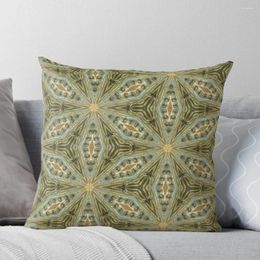 Pillow Antique Gold Bead Green Wash - Vintage Bold KaleidoSnap Throw Decorative Case S For Children