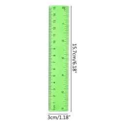 8Pcs Metric Bulk Rulers Set with Inches and Centimeters, Kids Ruler for School, Colourful Transparent Ruler Plastic Ruler