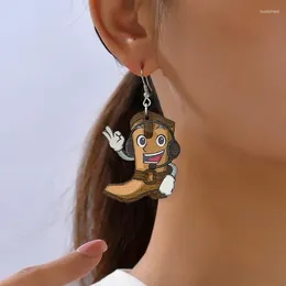 Dangle Earrings Fashion Carnival Design Touched Manga Shoes Women's Jewellery Woody Party Halloween Daily Wear