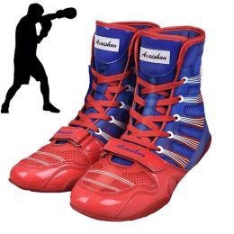 Shoes 2022 Professional Boxing Wrestling Shoes Men's Mesh Breathable Comfortable Wrestling Shoes Youth Fiess Workout Sneakers