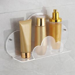 Decorative Flowers 2Pcs Cloud Shaped Floating Shelf Nordic Style Wall Holder Bathroom Organiser