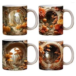 Mugs Creative 3D Stereoscopic Pattern Ceramic Cup Multi-Purpose Printed Coffee Mug