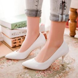 Dress Shoes Elegant Pumps Woman 2024 Spring High Heels Red Pink White Women's Heeled Party Office Wedding Female Large Size