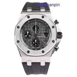 AP Calendar Wristwatch Royal Oak Offshore 26470ST Elephant Grey Automatic Machine Men's 42mm Watch