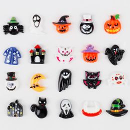 Random 50Pcs Resin Flatback Snowman Christmas Halloween Cabochons Scrapbooking DIY Jewellery Craft Decor H0305