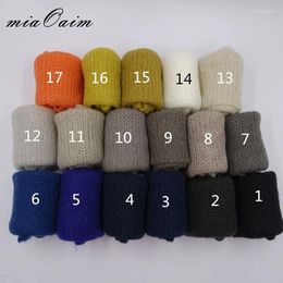 Blankets 60 30cm Born Infant Knit Acrylic Mohair Wraps 5pcs One Lot Mix Color Pography Baby Shower Gift Props