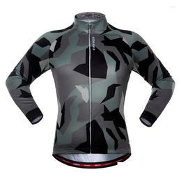 Racing Jackets Spring Autumn Riding Long Sleeve Cycling Bicycle Mountain Bike Colthing For Outdoor Sports Exercises Polyester Army Dro Otmcf