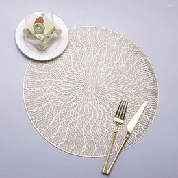 Table Mats Dining Accessories Roll-up Placemats Durable Hollow Design Placemat Functional Anti-scald Mat For Home Kitchen