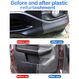 Car Plastic Renovator Coating For Auto Plastic Rubber Repair Clean Restore Gloss Black Shine Seal Brighten Retread Coating