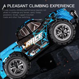 Teeggi KF23 1:20 2.4G RC Off-Road Car With LED Light 2WD KF24 Remote Control Climbing Vehicle Outdoor Toys for Children Gifts