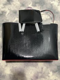 2024 Luxurys Redsbottoms Bags Frauen platchieren Designer Handtaschen Totes Totes Verbundhandtasche Echtes Leder Geldbeutel Umhängetasche für Mädchen kleine Brieftaschen