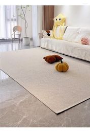 Carpets E824 Cream Style Carpet Living Room Waterproof Bedroom Floor Mat