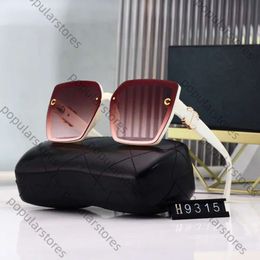 Channells Sunglasses Channelsunglasses for Women Channel Mens Sunglasses Square Frame Summer Polarized Sun Glasses with Wide Eyeglass Legs with Box 610