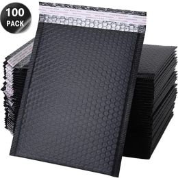 Mailers 100 Pcs Black Bubble Mailer Bag Business Supplies Delivery Package Mailer Wrap Padded Mailing Envelopes Mailer for Packaging