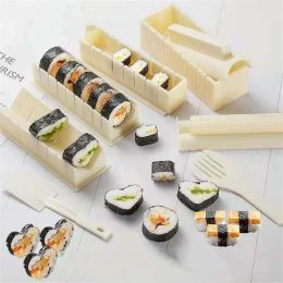 DIY Sushi Maker Heart Round Square Rice Mould Japanse Roller Sushi Mould Food Bento Accessories Sushi Making Machine Onigiri Mat