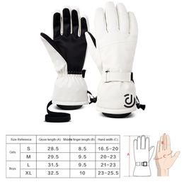 Men Women Winter Ski Gloves Waterproof Touch-Screen Cycling Gloves Motorcycle Riding Snow Keep Warm Windproof Snowboard Gloves
