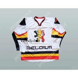 Gdsir Custom HENRY 7 BELGIUM WHITE HOCKEY JERSEY NEW Top Ed S-M-L-XL-XXL-3XL-4XL-5XL-6XL