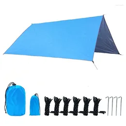 Tents And Shelters 3x3 Folding Awning Tent Aricxi Nature Hike Air Shelter Tarp Black Coating Beach Shade Outdoor Ultralight Waterproof