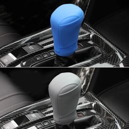 Silicone Car Case Gear Head Shift Collars Shift Knob Grips Cover Shift Lever Decor CarAccessories For Mazda3 Axela CX4 CX5 CX8