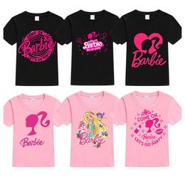 Women's Barbier T-shirt Designer Women's Shirt Cartoon Barbie Print Short sleeved T-shirt Women's Top latina barbieshirt T-shirt