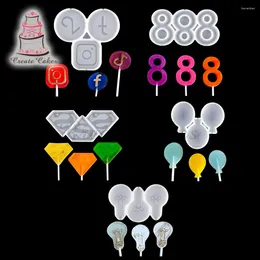 Baking Moulds Logo & Number Mould Halloween Silicone Fondant Dancing Girls Kitchen Cake Mould 3D Snack Pastry Tool