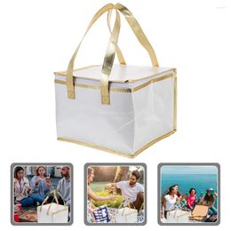 Storage Bags Delivery Cake Insulatedgrocery Pizza Cooler Lunch Reusable Tote Thermal Box Transport Cold Takeout Carrier Takeaway