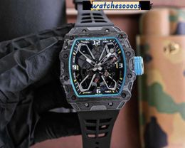Watch Top Quality Swiss Movement Watch Ceramic Dial with Diamond designer men superb rm3503 LPSV fully movement mirror NTPT carbon Fibre with natura