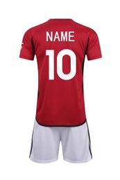 Christmas gift 2324 boy girl RASHFORD MOUNT Fans Edition rugby Football shirt men and kids home away games Soccer Jerseys kits 240319