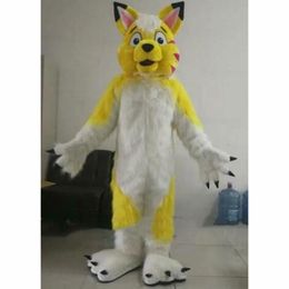 2024 Hot Sales Cute Husky Wolf Dog Mascot Costume Carnival Party Stage Performance Fancy Dress for Men Women Halloween Costume