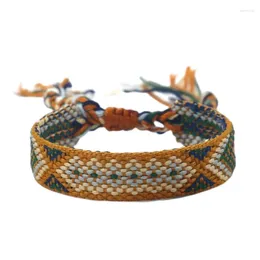 Charm Bracelets Bohemian Woven Friendship For Women Girl Fashion Braided Handmade Tassels Wrap Boho Adjustable Wristbands