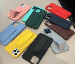 Wristband Design Shockproof Cases Allinclusive Antidrop Fold Holder Cell Phone Back Cover for iPhone 11 12 13 Pro Max XS X XR 8 8361585