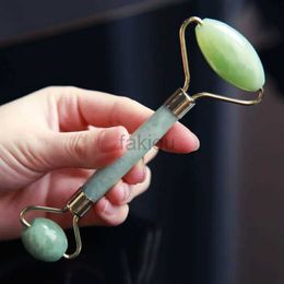 Massage Stones Rocks Dropshipping Natural Jade Stone Massage Roller Guasha Scraper Face Massager Facical Massage Face-lifting detox beauty equipment 240403