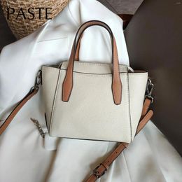 Bag Luxury Designer Import Cow Leather Women's Hanbag High Quality Retro 2024 Ladies Shoulder Crossbody Office Business Tote