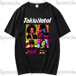 New Hot Selling Tokio Hotel Rock Men's and Women's T-shirt Music Novelty T-shirt Short Sleeve Crewneck Tee Printed Clothes