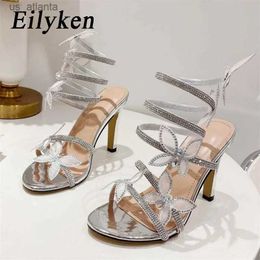 Dress Shoes Butterfly-knot Round Toe Thin Heels Women Sandals Elegant Party Stripper Summer Ankle Strap Ladies Pumps H240403