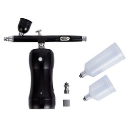 Hand-held air pump spray pen set 0.3mm spray pen with 3 detachable cups beauty nail wall spray painting