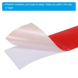 3M Red PVC Reflective Self-adhesive Sticker Conspicuity Tape Road Safety Warning Reflectors Strip For Bicycle Truck Vehicle 10cm